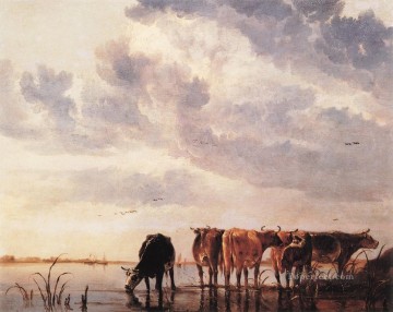 Vaches peintre de campagne Aelbert Cuyp Peinture à l'huile